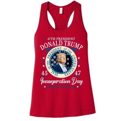 Donald Trump 47th President Inauguration 2025 Supporters Patriotic Womens Tank Top