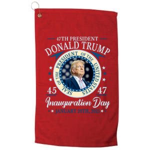 Donald Trump 47th President Inauguration 2025 Supporters Patriotic Platinum Collection Golf Towel