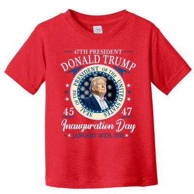 Donald Trump 47th President Inauguration 2025 Supporters Patriotic Toddler T-Shirt