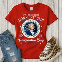 Donald Trump 47th President Inauguration 2025 Supporters Patriotic Women's T-Shirt