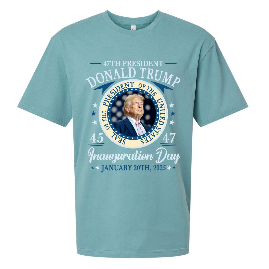 Donald Trump 47th President Inauguration 2025 Supporters Patriotic Sueded Cloud Jersey T-Shirt