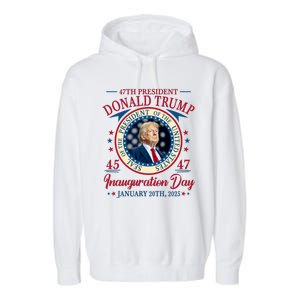 Donald Trump 47th President Inauguration 2025 Supporters Patriotic Garment-Dyed Fleece Hoodie