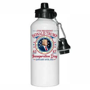 Donald Trump 47th President Inauguration 2025 Supporters Patriotic Aluminum Water Bottle