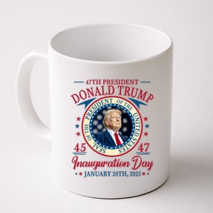 Donald Trump 47th President Inauguration 2025 Supporters Patriotic Coffee Mug