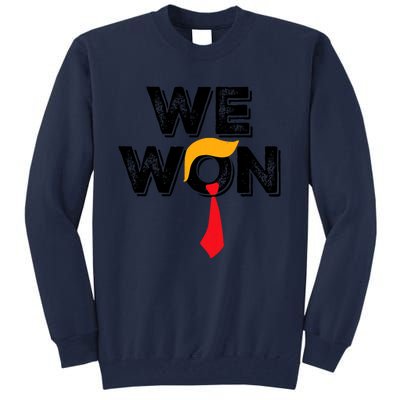 Donald Trump 47th President Jd Vance We Won Get Over It 2024 Tall Sweatshirt