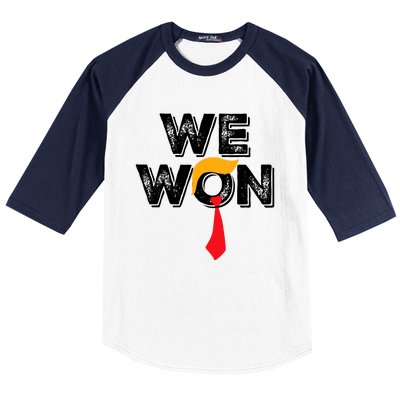 Donald Trump 47th President Jd Vance We Won Get Over It 2024 Baseball Sleeve Shirt