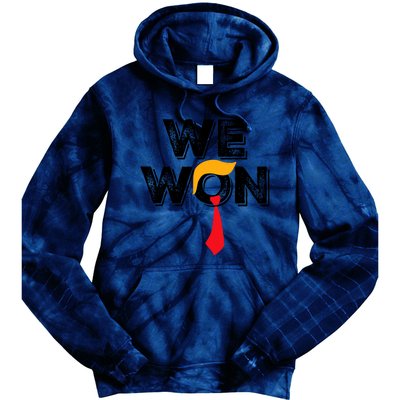 Donald Trump 47th President Jd Vance We Won Get Over It 2024 Tie Dye Hoodie