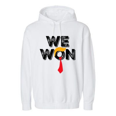 Donald Trump 47th President Jd Vance We Won Get Over It 2024 Garment-Dyed Fleece Hoodie