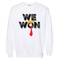 Donald Trump 47th President Jd Vance We Won Get Over It 2024 Garment-Dyed Sweatshirt