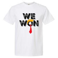 Donald Trump 47th President Jd Vance We Won Get Over It 2024 Garment-Dyed Heavyweight T-Shirt