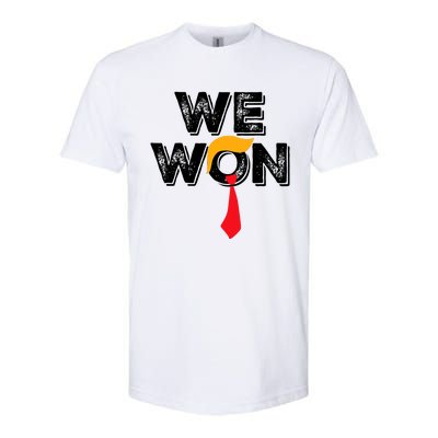 Donald Trump 47th President Jd Vance We Won Get Over It 2024 Softstyle CVC T-Shirt