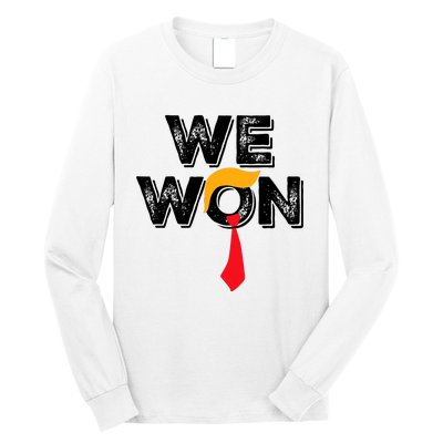 Donald Trump 47th President Jd Vance We Won Get Over It 2024 Long Sleeve Shirt