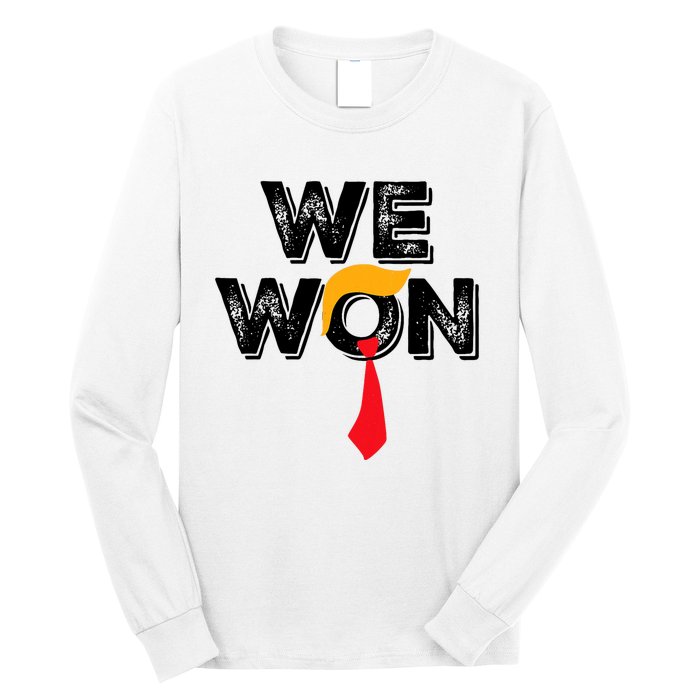 Donald Trump 47th President Jd Vance We Won Get Over It 2024 Long Sleeve Shirt