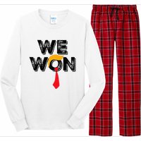 Donald Trump 47th President Jd Vance We Won Get Over It 2024 Long Sleeve Pajama Set