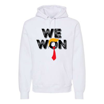 Donald Trump 47th President Jd Vance We Won Get Over It 2024 Premium Hoodie