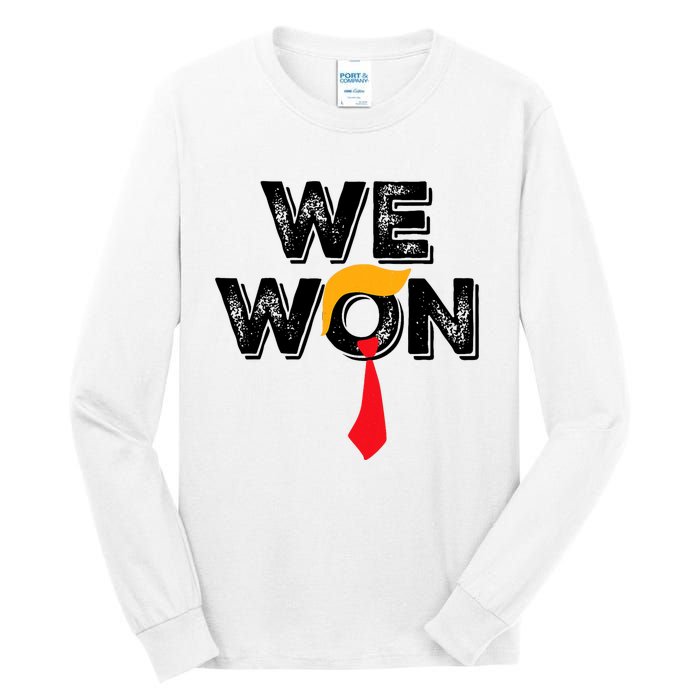 Donald Trump 47th President Jd Vance We Won Get Over It 2024 Tall Long Sleeve T-Shirt