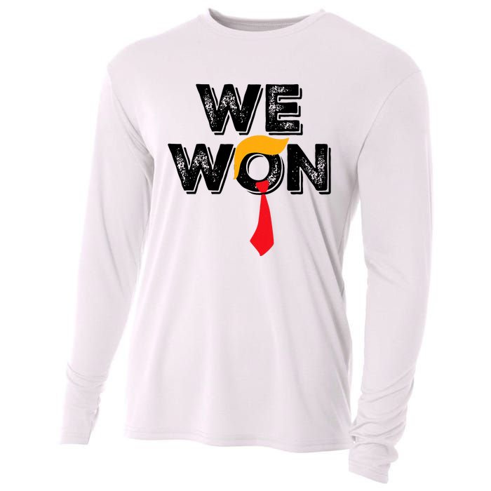 Donald Trump 47th President Jd Vance We Won Get Over It 2024 Cooling Performance Long Sleeve Crew