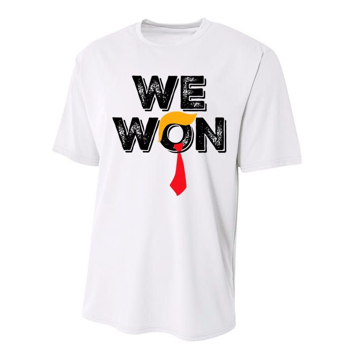 Donald Trump 47th President Jd Vance We Won Get Over It 2024 Performance Sprint T-Shirt