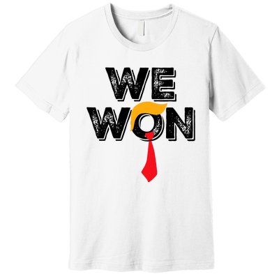 Donald Trump 47th President Jd Vance We Won Get Over It 2024 Premium T-Shirt