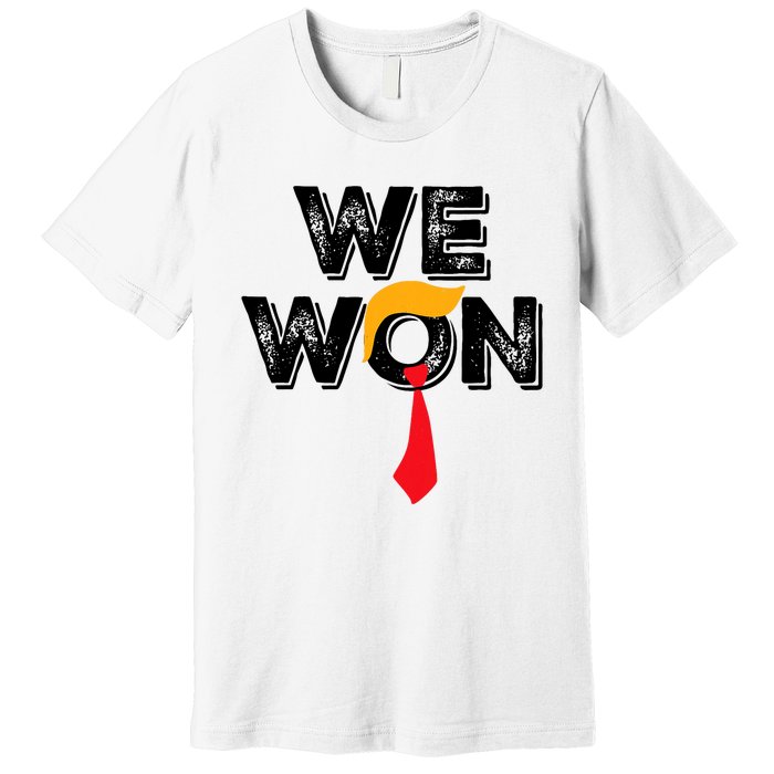 Donald Trump 47th President Jd Vance We Won Get Over It 2024 Premium T-Shirt