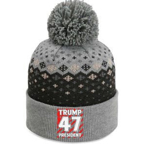 Donald Trump 47 President 2024 Trump Inauguration Day The Baniff Cuffed Pom Beanie