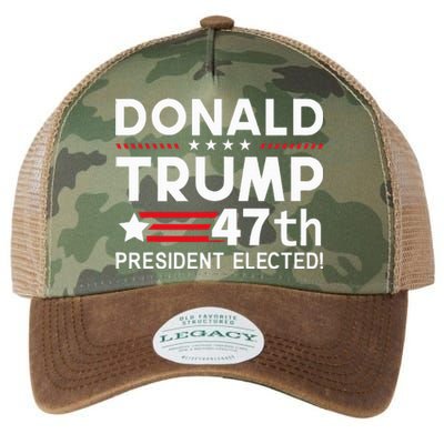 Donald Trump 47th President Elected Inauguration Day 2025 Legacy Tie Dye Trucker Hat