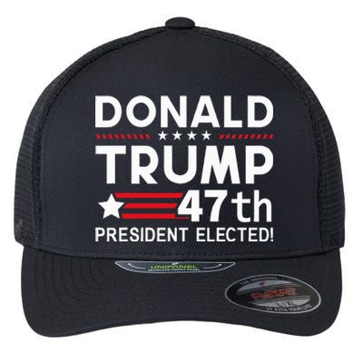 Donald Trump 47th President Elected Inauguration Day 2025 Flexfit Unipanel Trucker Cap