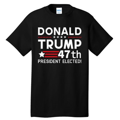 Donald Trump 47th President Elected Inauguration Day 2025 Tall T-Shirt