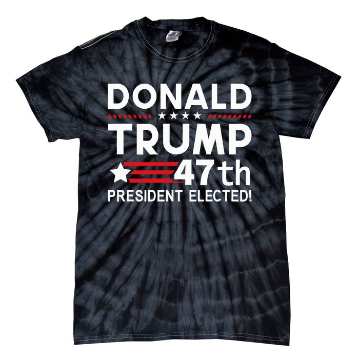 Donald Trump 47th President Elected Inauguration Day 2025 Tie-Dye T-Shirt