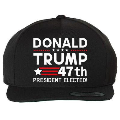 Donald Trump 47th President Elected Inauguration Day 2025 Wool Snapback Cap