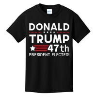 Donald Trump 47th President Elected Inauguration Day 2025 Kids T-Shirt