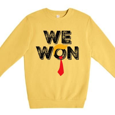 Donald Trump 47th President Jd Vance We Won Get Over It 2024 Premium Crewneck Sweatshirt