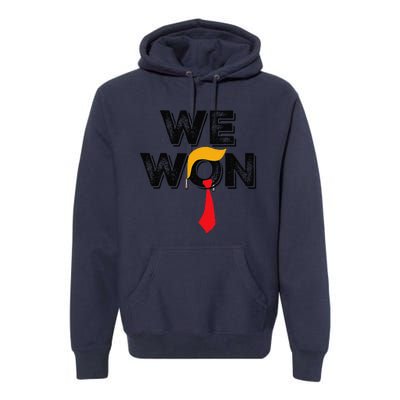 Donald Trump 47th President Jd Vance We Won Get Over It 2024 Premium Hoodie