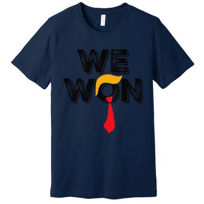 Donald Trump 47th President Jd Vance We Won Get Over It 2024 Premium T-Shirt