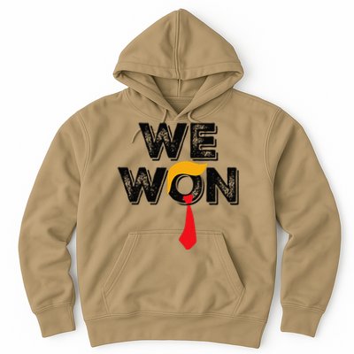 Donald Trump 47th President Jd Vance We Won Get Over It 2024 Hoodie