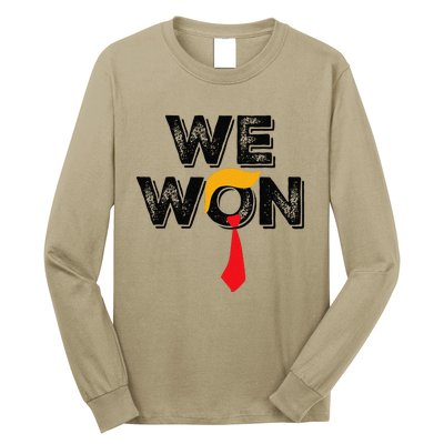 Donald Trump 47th President Jd Vance We Won Get Over It 2024 Long Sleeve Shirt