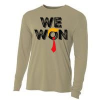 Donald Trump 47th President Jd Vance We Won Get Over It 2024 Cooling Performance Long Sleeve Crew