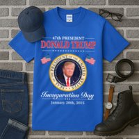 Donald Trump 47th President Inauguration 2025 Supporters Tall T-Shirt