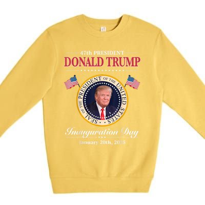 Donald Trump 47th President Inauguration 2025 Supporters Premium Crewneck Sweatshirt