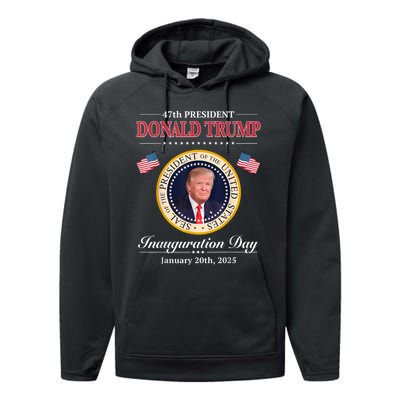 Donald Trump 47th President Inauguration 2025 Supporters Performance Fleece Hoodie