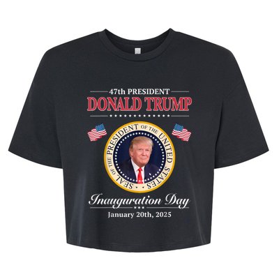 Donald Trump 47th President Inauguration 2025 Supporters Bella+Canvas Jersey Crop Tee