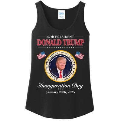 Donald Trump 47th President Inauguration 2025 Supporters Ladies Essential Tank