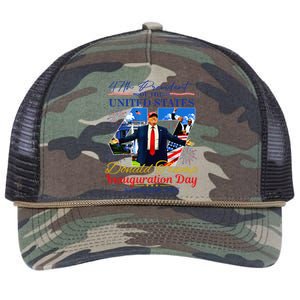 Donald Trump 47th President Inauguration 2025 Supporters Retro Rope Trucker Hat Cap