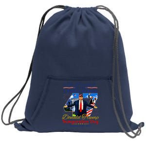 Donald Trump 47th President Inauguration 2025 Supporters Sweatshirt Cinch Pack Bag