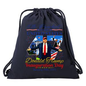 Donald Trump 47th President Inauguration 2025 Supporters Drawstring Bag