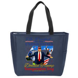 Donald Trump 47th President Inauguration 2025 Supporters Zip Tote Bag