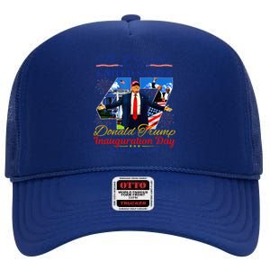 Donald Trump 47th President Inauguration 2025 Supporters High Crown Mesh Back Trucker Hat