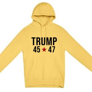 Donald Trump 45 47th President Premium Pullover Hoodie