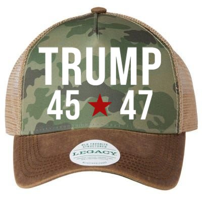 Donald Trump 45 47th President Legacy Tie Dye Trucker Hat