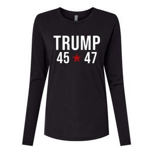 Donald Trump 45 47th President Womens Cotton Relaxed Long Sleeve T-Shirt